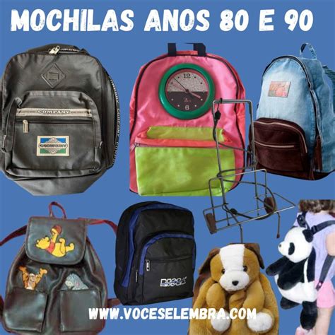 Mochilas de los años 80 .